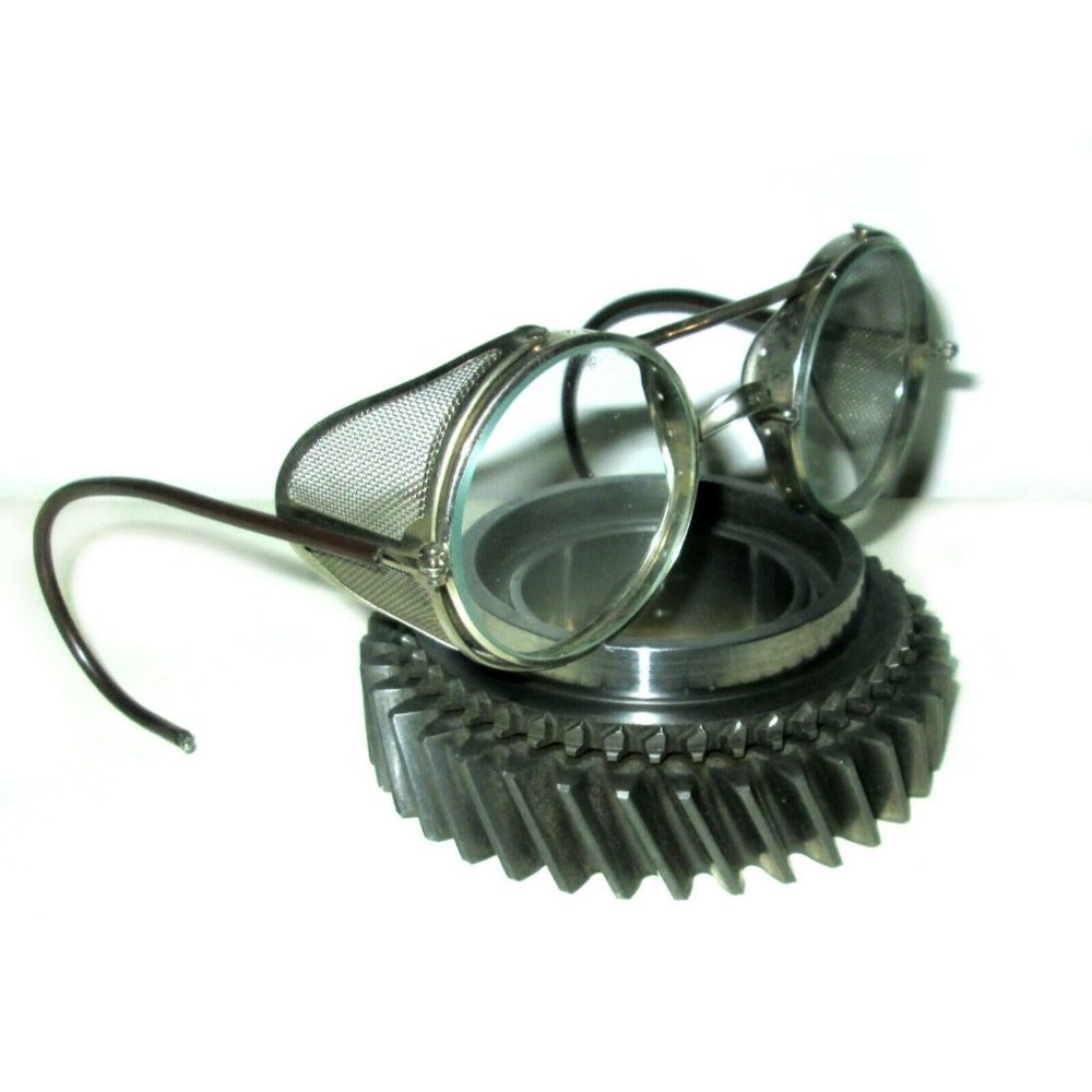 Antique American Optical Mesh Goggles Safety Glasses Vtg Cool Old AO Steampunk